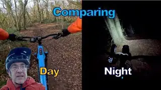 Comparing day and night #mtb riding