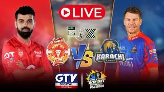 Karachi Kings vs Islamabad United | PSL Live Scorecard | Commentary Box Digital | GTV News