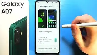 Samsung Galaxy A07: How to Enable/Disable Dim Wallpapers In Dark Mode