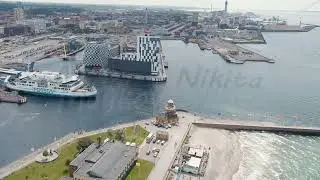 Helsingborg, Sweden. Electric ferry Aurora of the ferry company ForSea at the pier in the port of...