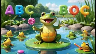 🐸 Five Little Frogs ABC Fun 🔤🎶 | Fun Learning & Action Song for Toddlers