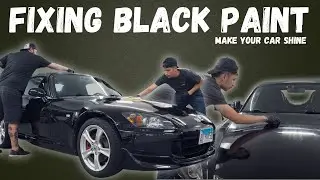 Dull Black Paint to a Brilliant Shine in Just ONE Day | Ceramic Coating Black Paint