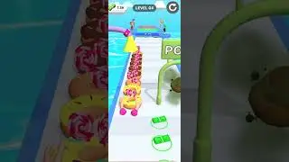 Donut 🍩 Stack Gameplay - Walkthrough part 1 (Android iOS mobile gameplay videos) #short