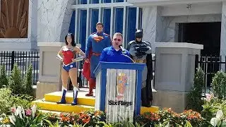 Justice League: Battle for Metropolis opening ceremony at Six Flags Great Adventure