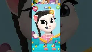 Jennie kim Makeover by My Talking Angela 2 #shorts #mytalkingangela2 #cosplay #angelamakeup #dressup