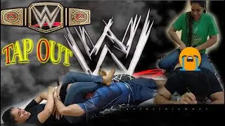 WWE Finishers PRANK VLOG | TAP OUT Challenge| Husband vs Wife| #pranks