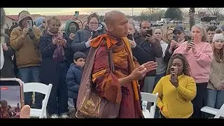 Day 83: What an awesome experience it was to listen to the monks   #WalkforPeace