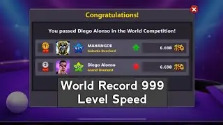 8 ball pool || World Top Rank 1 Insane Speed || 2.10 hour 6.70 b World Record Speed ||
