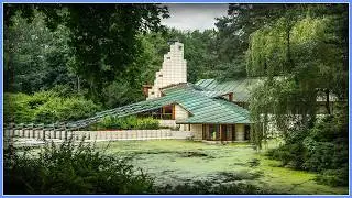 A House Built Into a Pond: Dow Chemical Fortune Heir's Mansion | Alden B. Dow Home & Studio