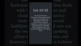Ind AS 32/ Meaning of Indian Accounting Standard 32 (Part 32)👍 #accountingstandard #ugcnetpaper2