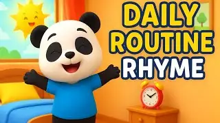Daily Routine Song for Kids |  Panda Nursery Rhyme | Daily Habits for Children  indian happy kids tv