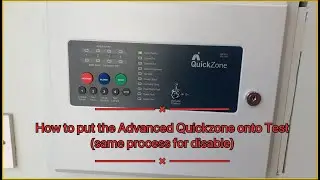 Как перевести HAES Alarmsence plus / advanced Quickzone в зоны тестирования или отключения.