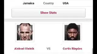 UFC 217 FIGHT CARD