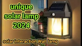 Solar interaction wall lamp 888/how to use solar outdoor wall lamp/ solar outdoor wall lamp #sensor