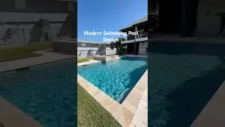 Backyard makeover: Swimming pool with tanning ledge, spa, and water features #backyard #pooldesign