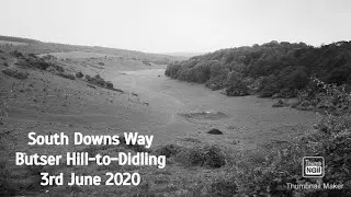 Hiking a section of the South Downs Way  Butser hill -to -Didling