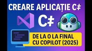 Creare Aplicație C# de la 0 la Final cu GitHub Copilot &icirc;n Visual Studio (Tutorial 2025)