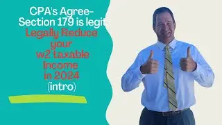 How to legally reduce taxes on 2024 w2 taxable income or Roth IRA income intro--Deadline