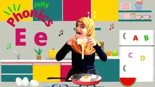 Jolly Phonic song of E | Phonics song for kids I alphabets sounds + actions| letter sounds| ABC song