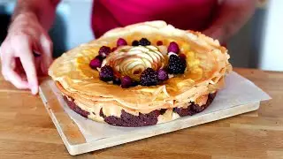 FrankeinCake : Brookie 4/4 tatin aux crêpes presque meringué pomme-citron (mais en fait à l'orange)