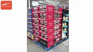 Cardboard Pallet Display Manufacturer in China Custom Logo Artwork Printing
