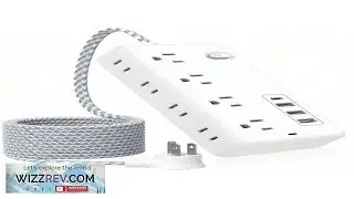 Multi Socket Expander Surge Protector With 8 AC And 3 USB + 1