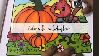 Turkey&rsquo;s🦃 pumpkin paradise 🎃#trending #viral #art#asmr #coloringpages #satisfying #coloring #art 
