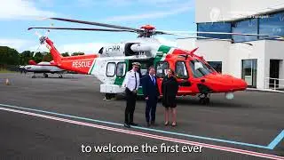 Helicopter in New Coast Guard Fleet Arrives at Weston Airport