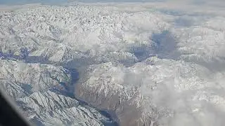 Chicago ✈️ India , aerial view,36000ft.Temp.-60,in between Moscow to Islamabad, beautiful, iceberg 👌