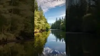 Lost in the tranquil beauty of nature's reflection. 🌿💧