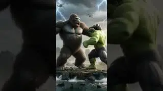 &ldquo;HULK vs KING KONG | Nature Strikes Back &ndash; Epic AI Cinematic Battle&rdquo; | #aitrends #shortsviral #hulk