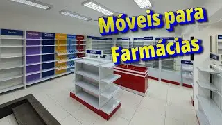 M&oacute;veis para Farm&aacute;cia - Projeto 3D 7390 - Cliente  Dimitrius