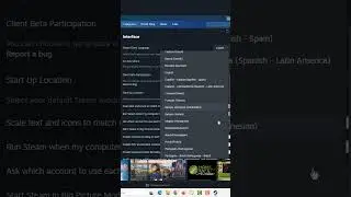 Como alterar IDIOMA para portugu&ecirc;s na STEAM #shorts