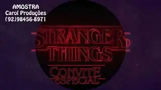 Convite Animado Stranger Things