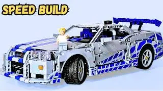 LEGO Technic 42210 Nissan Skyline GT-R (R34) Speed Build in 9 Minutes! | LEGO SPEED BUILD |