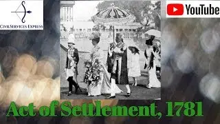Act of Settlement, 1781