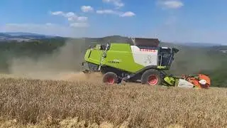 Žatva 2025 Radatice pšenica pokračovanie po prevrátení kombajnu CLAAS Lexion 580 #johndeere #claas