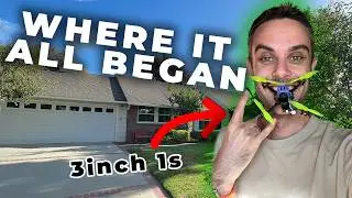 Ripping a micro FPV quad at my CHILDHOOD HOME (3inch 1S)