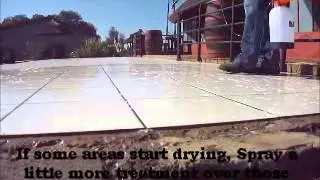 Anti-Slip treatment for Ceramics instructional full video, No More Slippery floors.wmv