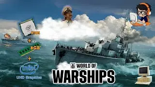 Testando, World of Warships - Notebook fraco, Sem Placa de V&iacute;deo - UHD Graphics. #worldofwarships 