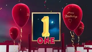 1st Happy Birthday Background with Song | First Happy Birthday Music | TB0048
