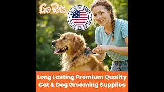 GoPets 2-Sided Dematting & Deshedding Comb for Dogs & Cats, Versatile Undercoat Detangler Brush