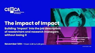 The impact of Impact. Building &lsquo;Impact&rsquo; into the job description of researchers.