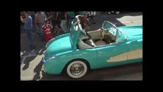 Mint 1957 Cascade Green Chevrolet Corvette Convertible.