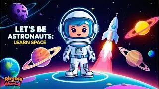 Let's Be Astronauts | Live Space, Rocket Launch, Live Satellite&  Asteroids | English Nursery Rhymes