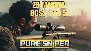 Pure Sniper Z5 Marina ALL BOSS LEVELS 1 to 5
