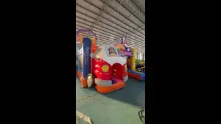 Multiplay Bouncy Castle Hippie/ Flashback Bounce house for kids party