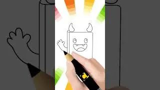 HOW TO DRAW A CUTE BOOK MONSTER! 🎨 Easy Step-by-Step Drawing for Kids!