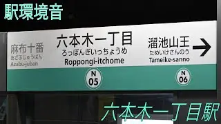 【駅環境音】六本木一丁目駅