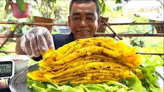 Trời Ơi Khủng.Khiếp Quá Chỗ Đâu Mà Chứa Vậy Trời! MỘT MÂM RAU 15 CÁI BÁNH XÈO | ATN
